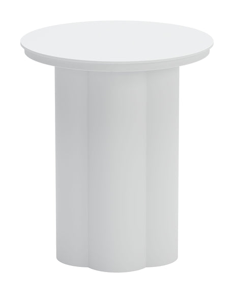 Kogur White Outdoor Side Table by Zuomod at Eve Furniture