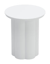 Kogur White Outdoor Side Table by Zuomod at Eve Furniture