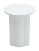 Kogur White Outdoor Side Table by Zuomod at Eve Furniture