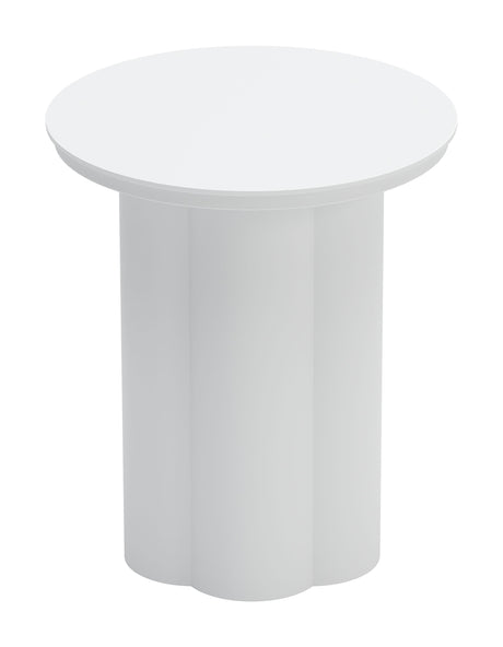 Kogur White Outdoor Side Table by Zuomod at Eve Furniture