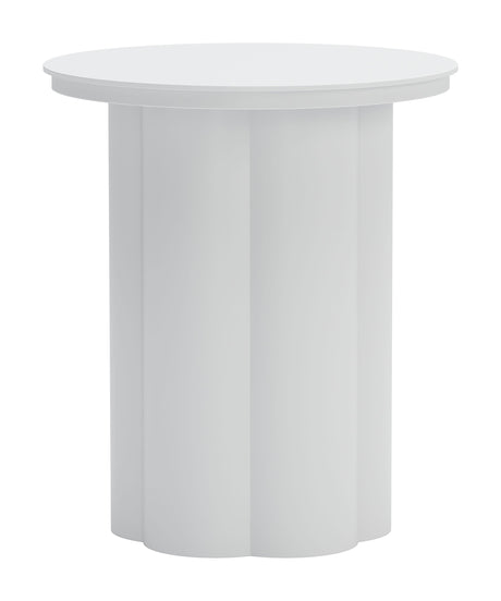 Kogur White Outdoor Side Table by Zuomod at Eve Furniture