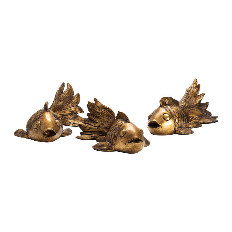 Koi Gold Statues by Crestview at Eve Furniture