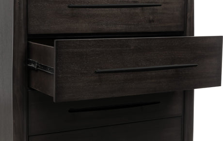 Koko Minx Five Drawer Acacia Wood Chest by Modus Furniture at Eve Furniture