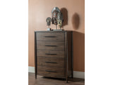 Koko Minx Five Drawer Acacia Wood Chest by Modus Furniture at Eve Furniture