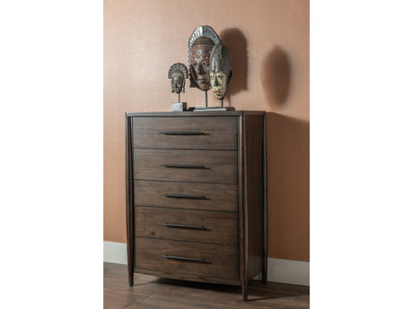 Koko Minx Five Drawer Acacia Wood Chest by Modus Furniture at Eve Furniture