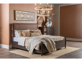 Koko Minx King Upholstered Panel Bed by Modus Furniture at Eve Furniture