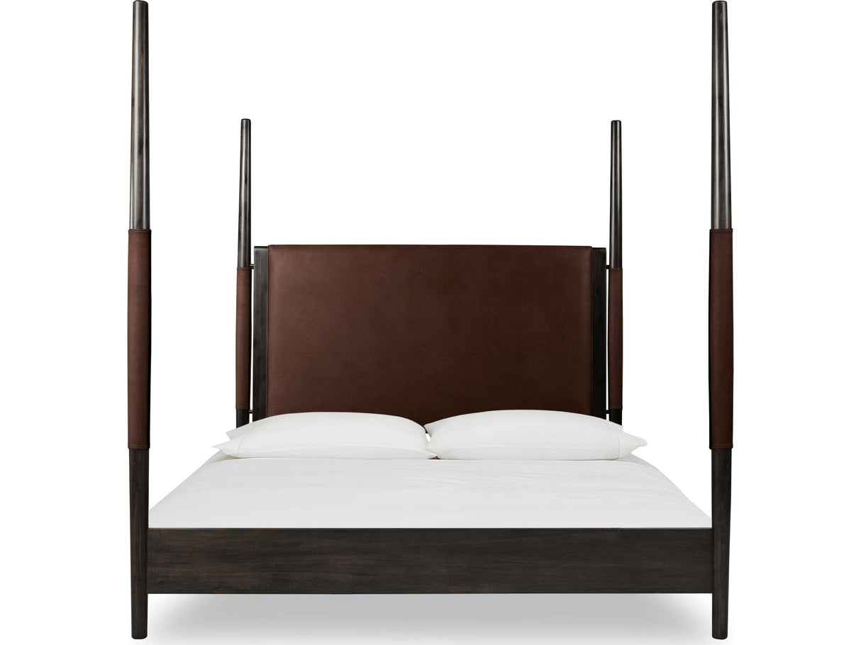 Koko Minx King Upholstered Poster Bed by Modus Furniture at Eve Furniture