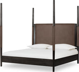 Koko Minx King Upholstered Poster Bed by Modus Furniture at Eve Furniture