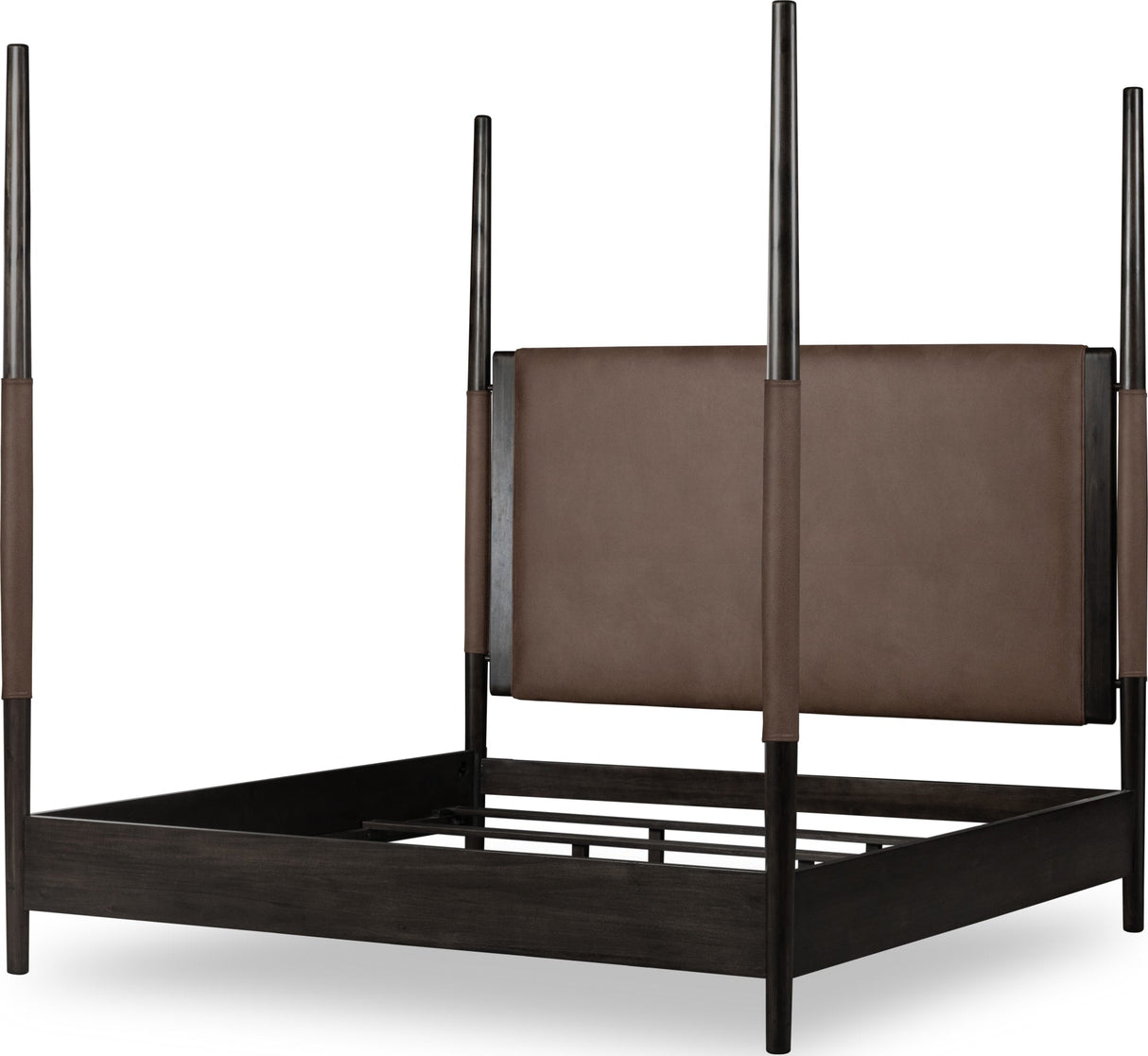 Koko Minx King Upholstered Poster Bed by Modus Furniture at Eve Furniture