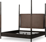 Koko Minx King Upholstered Poster Bed by Modus Furniture at Eve Furniture