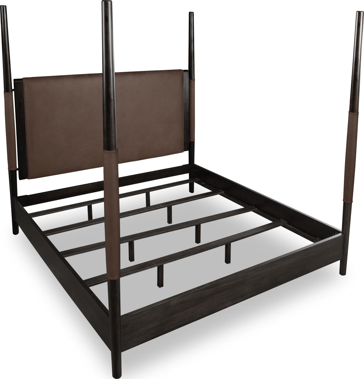 Koko Minx King Upholstered Poster Bed by Modus Furniture at Eve Furniture