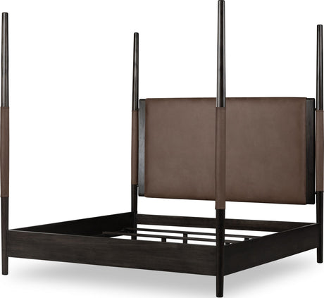 Koko Minx King Upholstered Poster Bed by Modus Furniture at Eve Furniture