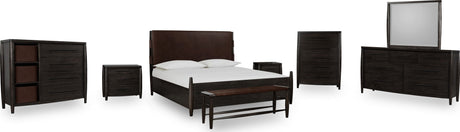 Koko Minx Queen Upholstered Panel Bed by Modus Furniture at Eve Furniture