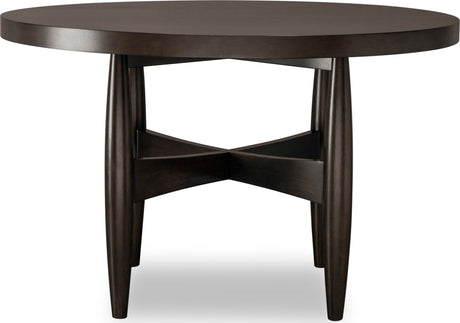 Koko Minx Round Acacia Wood Dining Table by Modus Furniture at Eve Furniture