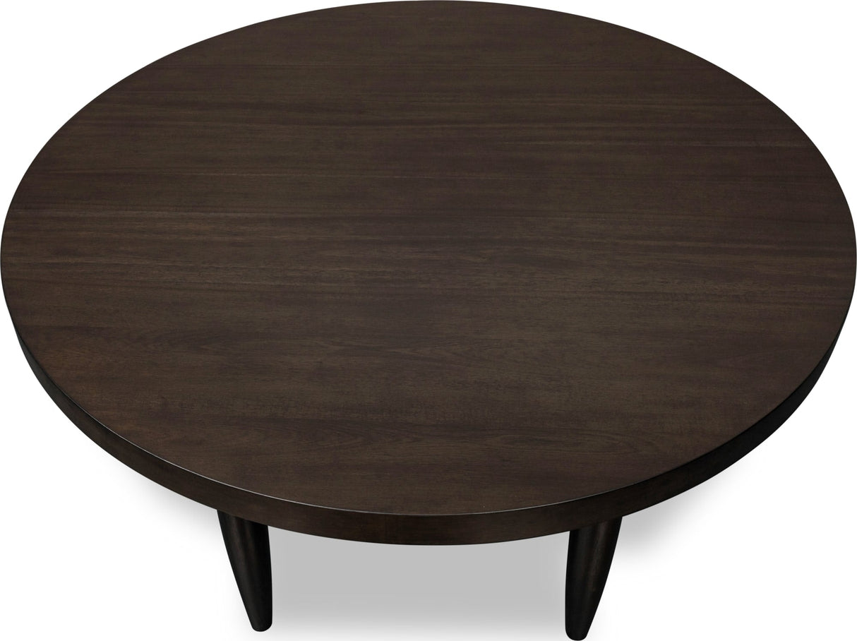 Koko Minx Round Acacia Wood Dining Table by Modus Furniture at Eve Furniture