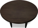 Koko Minx Round Acacia Wood Dining Table by Modus Furniture at Eve Furniture