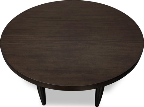 Koko Minx Round Acacia Wood Dining Table by Modus Furniture at Eve Furniture