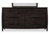 Koko Minx Seven Drawer Acacia Wood Dresser by Modus Furniture at Eve Furniture