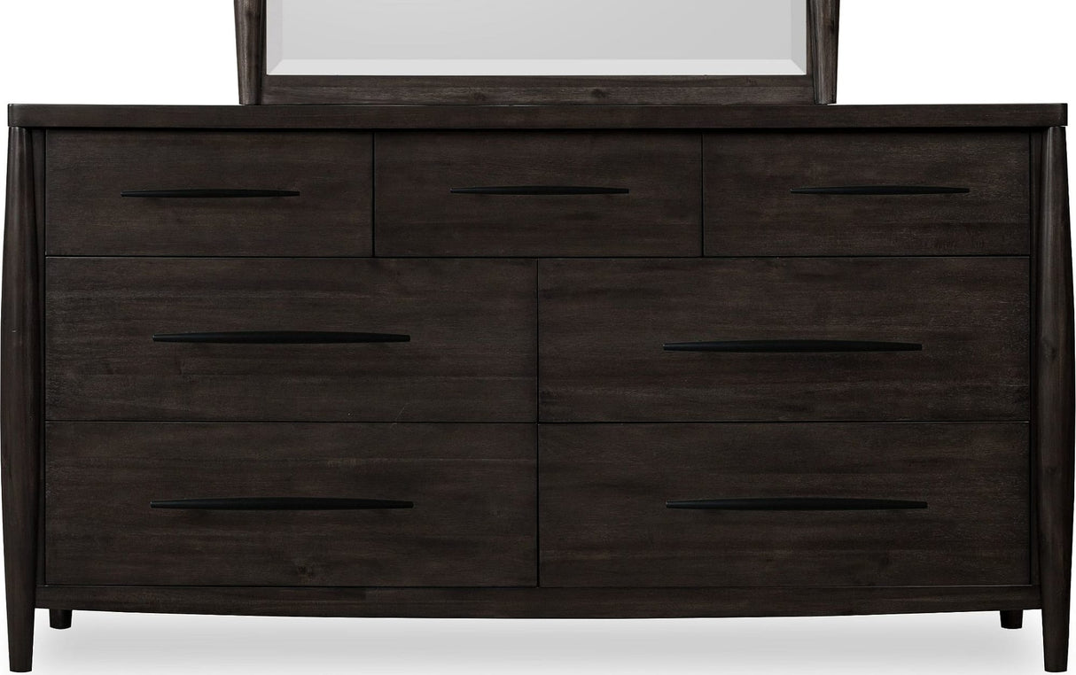 Koko Minx Seven Drawer Acacia Wood Dresser by Modus Furniture at Eve Furniture