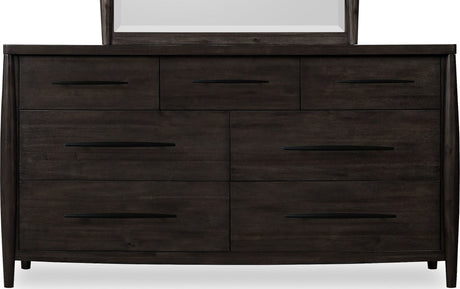 Koko Minx Seven Drawer Acacia Wood Dresser by Modus Furniture at Eve Furniture