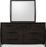 Koko Minx Seven Drawer Acacia Wood Dresser by Modus Furniture at Eve Furniture