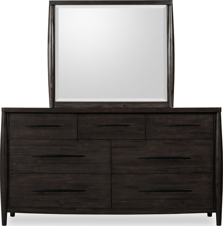 Koko Minx Seven Drawer Acacia Wood Dresser by Modus Furniture at Eve Furniture