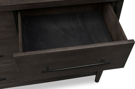 Koko Minx Seven Drawer Acacia Wood Dresser by Modus Furniture at Eve Furniture