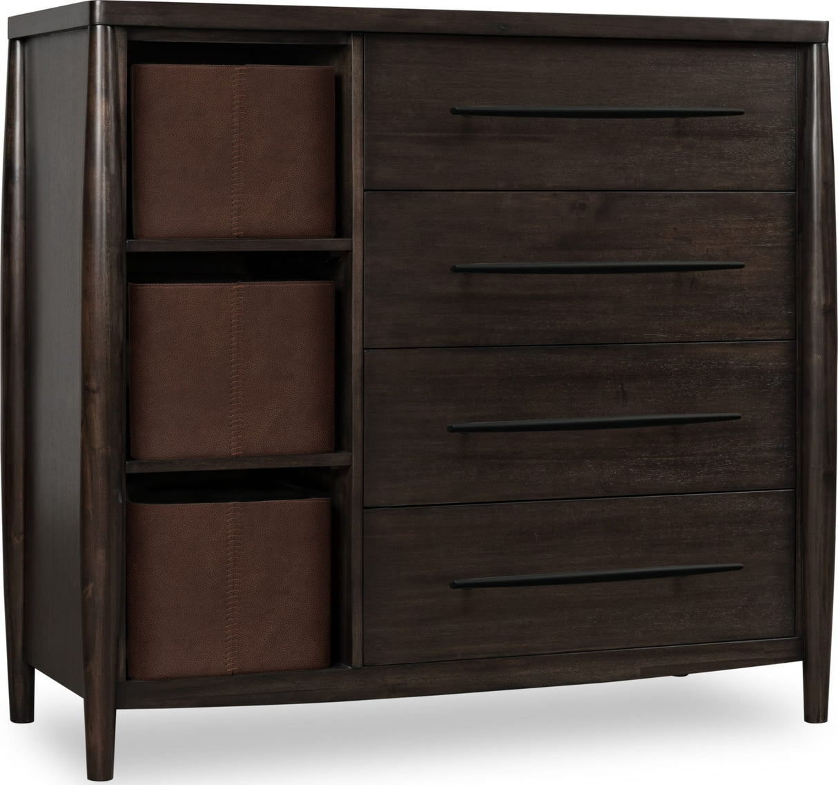 Koko Minx Sweater Chest with Storage Bins by Modus Furniture at Eve Furniture