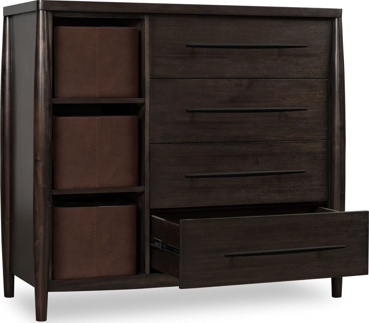 Koko Minx Sweater Chest with Storage Bins by Modus Furniture at Eve Furniture