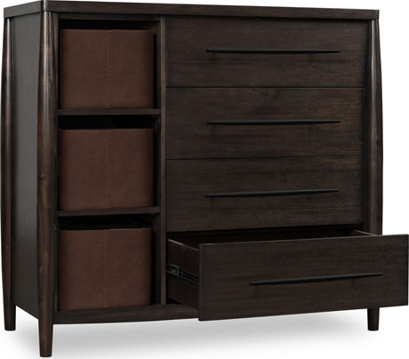 Koko Minx Sweater Chest with Storage Bins by Modus Furniture at Eve Furniture