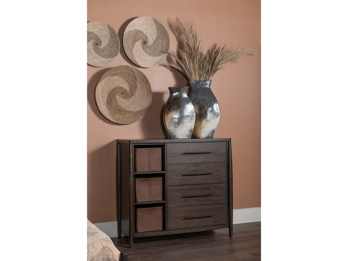 Koko Minx Sweater Chest with Storage Bins by Modus Furniture at Eve Furniture