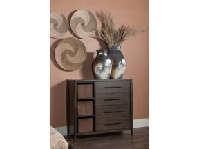 Koko Minx Sweater Chest with Storage Bins by Modus Furniture at Eve Furniture