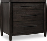 Koko Minx Three Drawer Nightstand with Cord Management by Modus Furniture at Eve Furniture