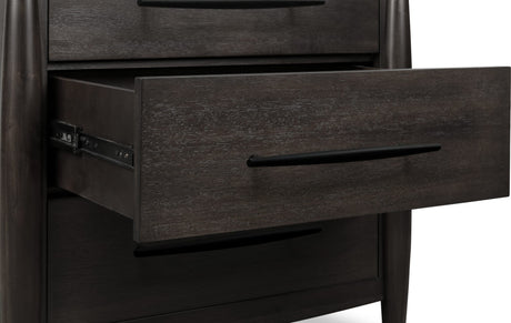 Koko Minx Three Drawer Nightstand with Cord Management by Modus Furniture at Eve Furniture