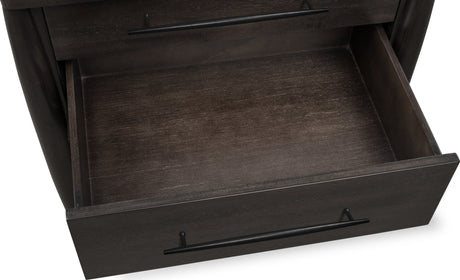 Koko Minx Three Drawer Nightstand with Cord Management by Modus Furniture at Eve Furniture