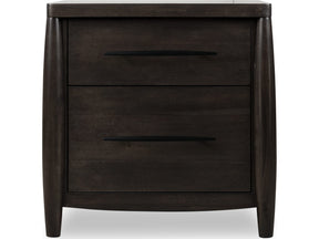 Koko Minx Two Drawer Nightstand with Cord Management by Modus Furniture at Eve Furniture