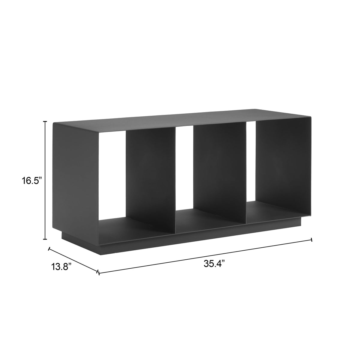 Kokos Charcoal Outdoor Coffee Table by Zuomod at Eve Furniture