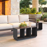 Kokos Charcoal Outdoor Coffee Table by Zuomod at Eve Furniture