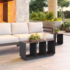 Kokos Charcoal Outdoor Coffee Table by Zuomod at Eve Furniture