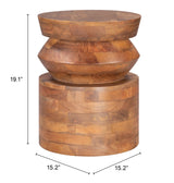 Kollam Walnut Side Table by Zuomod at Eve Furniture