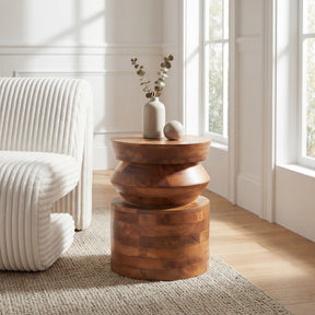 Kollam Walnut Side Table by Zuomod at Eve Furniture