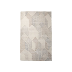 Kolt 8x10 Neutral Geometric Patterned Wool Area Rug by Mercana at Eve Furniture