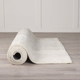 Kolt Neutral Geometric Patterned Wool Area Rug by Mercana at Eve Furniture