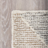 Kolt Neutral Geometric Patterned Wool Area Rug by Mercana at Eve Furniture