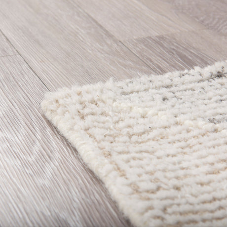 Kolt Neutral Geometric Patterned Wool Area Rug by Mercana at Eve Furniture