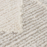 Kolt Neutral Geometric Patterned Wool Area Rug by Mercana at Eve Furniture