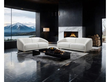 Kolvere White Upholstery Living Room Set by Furniture of America at Eve Furniture