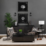Kona II Medium Black/Gold Ceramic Vase by Mercana at Eve Furniture