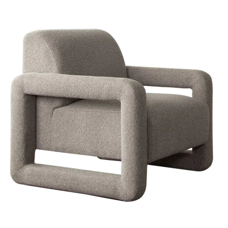 Kona Mink Fabric Open Arm Accent Chair by Diamond Sofa at Eve Furniture