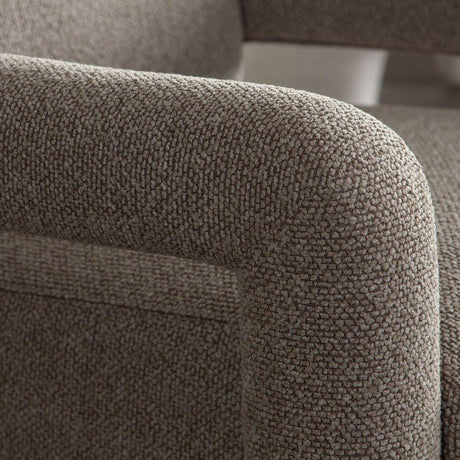 Kona Mink Fabric Open Arm Accent Chair by Diamond Sofa at Eve Furniture